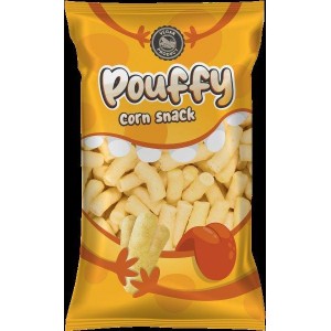 Pouffy Corn snack plain 